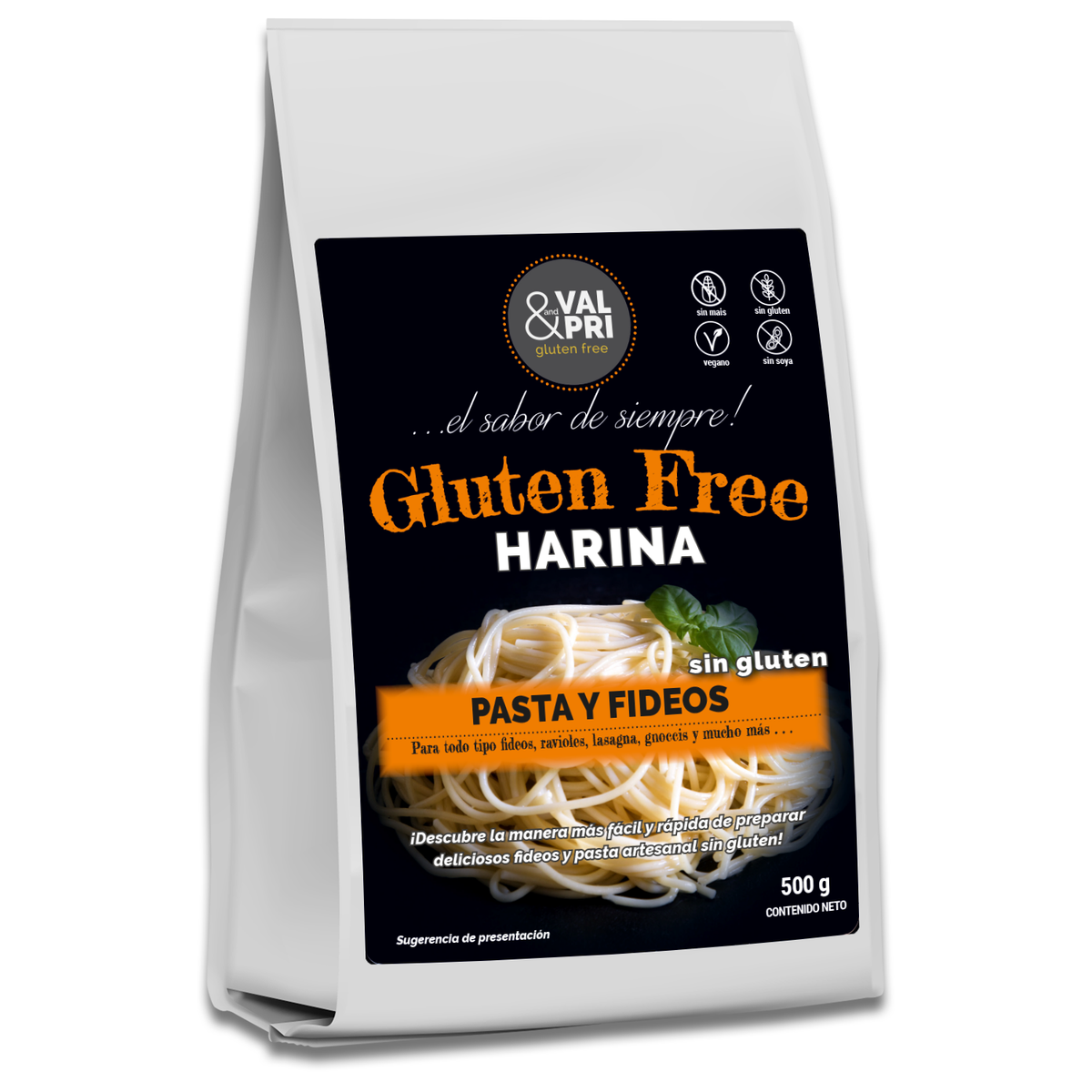harina pasta sin gluten
