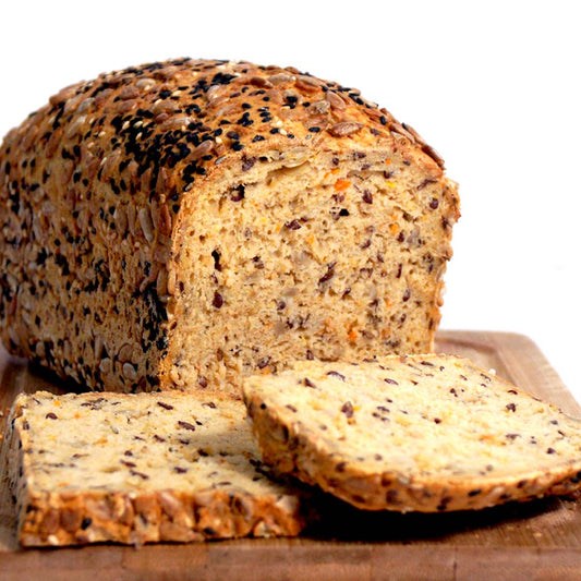 Pan de Molde de Zanahoria y Semillas Sin Gluten